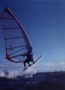 Wick windsurfing jump